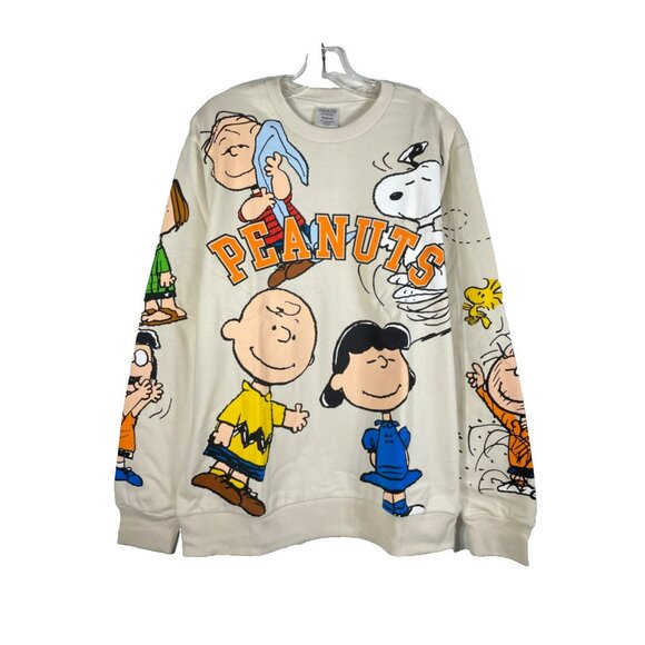 Peanuts Charlie Brown Group Characters Mens Graphic Sweatshirt XL 46-48 Snoopy - Picture 5 of 12